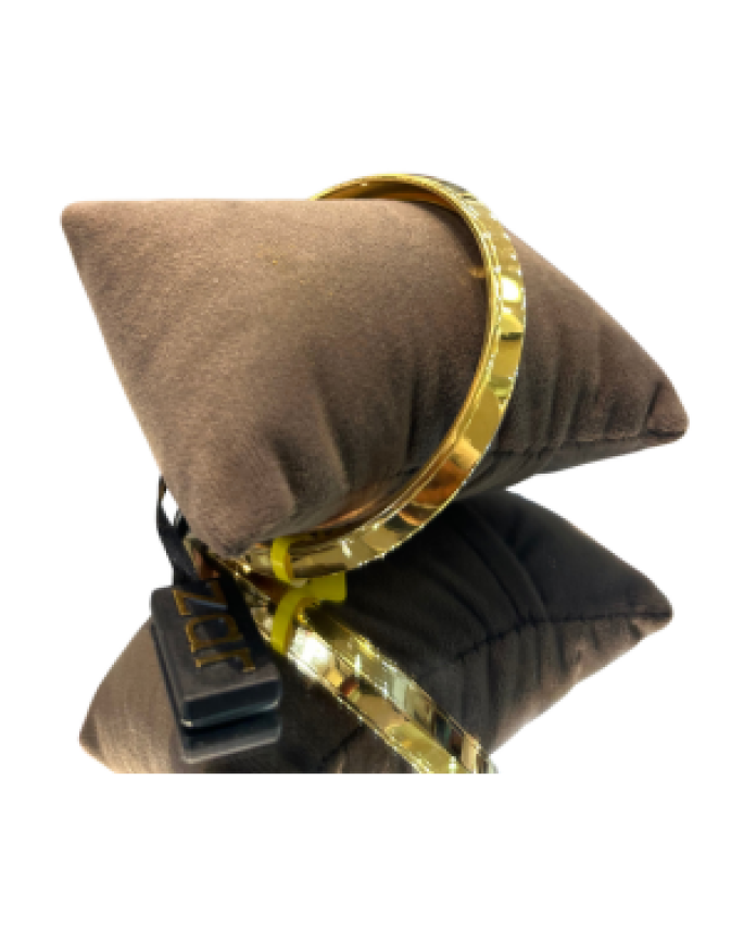 22K Gold Finish Diamond Cut Designer Kada for Women | Traditional Gold Polish Bangle | 20.530 gm