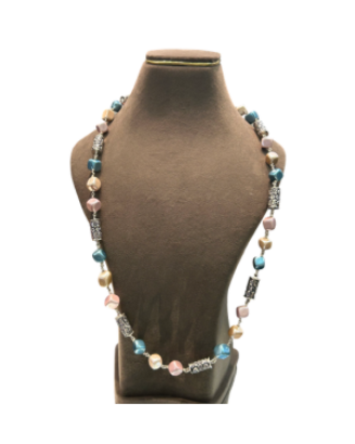 Designer Multicolor Beaded Long Necklace for Women