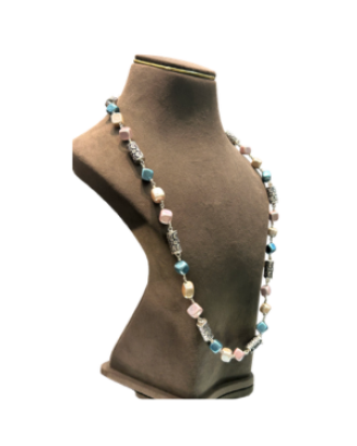 Designer Multicolor Beaded Long Necklace for Women